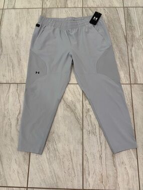 Under Armour Unstoppable Hybrid Loose Fit Athletic Pants Womens Xl Gray